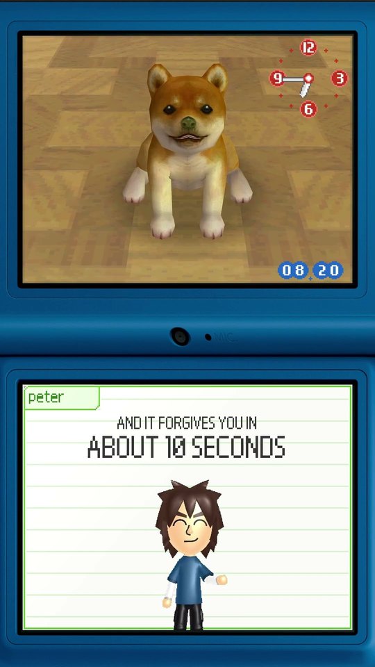 Short cover: and it forgives you in about 10 seconds